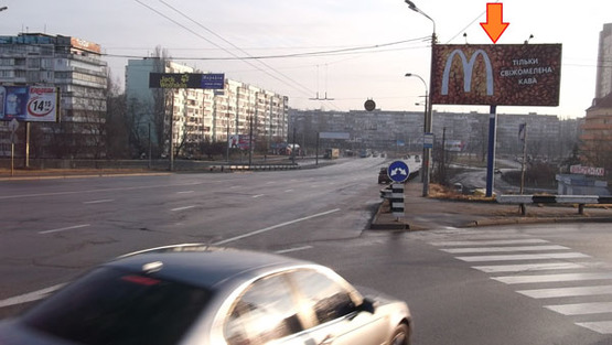 Фото рекламної площини за адресою ул. Тимошенко 2д (А) направление к ТЦ "Дримтаун"