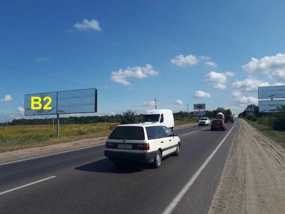 Фото рекламной плоскости по адресу Об'їзна М-10, З.О. м. Львова, Рудно в сторону Епіцентра(лівий)