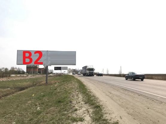 Фото рекламної площини за адресою Обїздна М-10, Західний обхід м. Львів, с.Скнилів в сторону гот.Панська Гора (лівий)