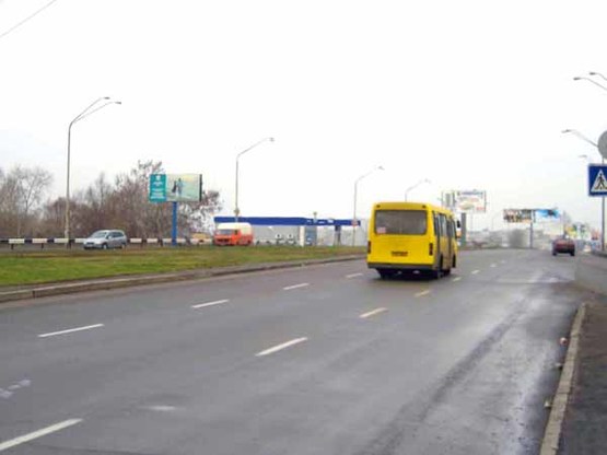Фото рекламной плоскости по адресу просп.Оболонский/ул.Богатырская  направление к ст.м.Оболонь