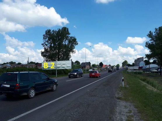Фото рекламной плоскости по адресу Об'їзна М-06, Київ-Чоп, на вїзді в с.Малі Підліски в сторону Київа (лівий)