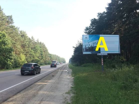 Фото рекламной плоскости по адресу М-10 З. О. м. Львова, в сторону с. Рясне Руське до Fujikra
