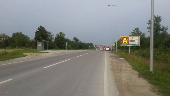 Фото рекламної площини за адресою Т-14-16 Львів-Пустомити-Меденичі, в межах м. Пустомити перед вїздом у с. Наварія рух в сторону м. Львів