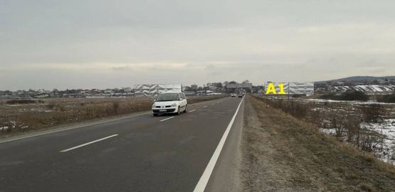 Фото рекламної площини за адресою М-09, Тернопіль-Львів-Рава-Руська, рух від с. Куликів, перед с. Великі Грибовичі у намрямку до м. Львів (лівий)