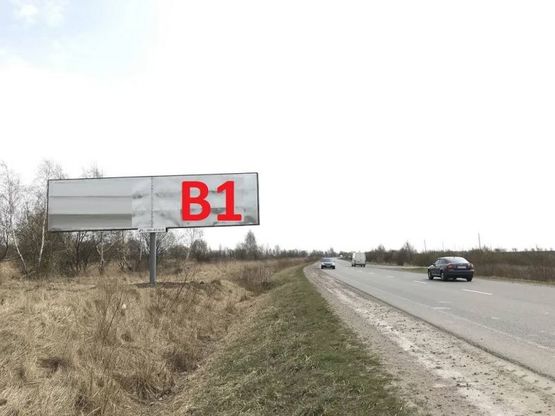 Фото рекламной плоскости по адресу Н-09 Мукачеве-Івано-Франківськ-Львів, за с. Давидів, в сторону м. Рогатин (правий)