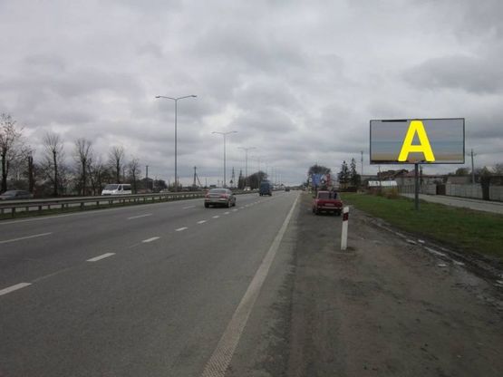 Фото рекламної площини за адресою Траса М-06 Київ-Чоп, виїзд зі Львова в межах с. Солонка