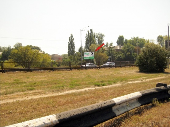 Фото рекламной плоскости по адресу Окружная дорога, крупная транспортная развязка, на перекрестке Окружной дороги и ул., Победы, в сторону пр-т., Победы