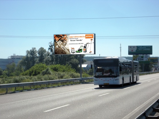 Фото рекламної площини за адресою Житомирское шоссе 20км., напр., Житомир