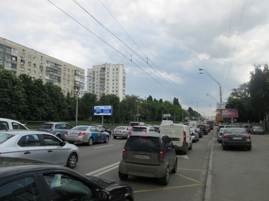 Фото рекламної площини за адресою просп. Победы, 66, в центр (м. Шулявка)