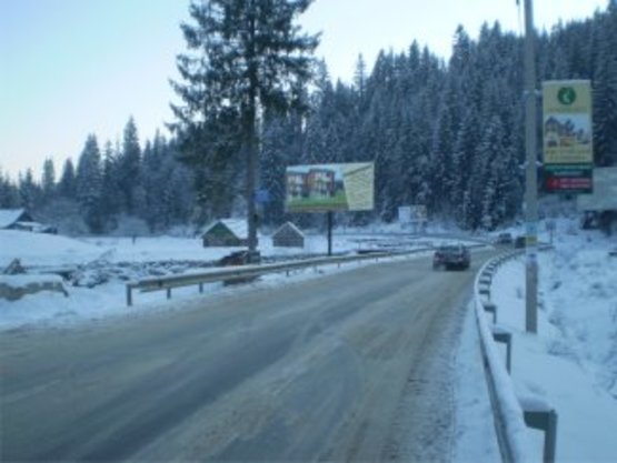 Фото рекламной плоскости по адресу ГК Буковель   350 м  (правий)