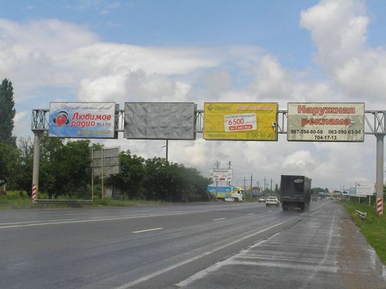 Фото рекламної площини за адресою Район промрынка "7-км", биопарка и аквапарка, окружная дорога.