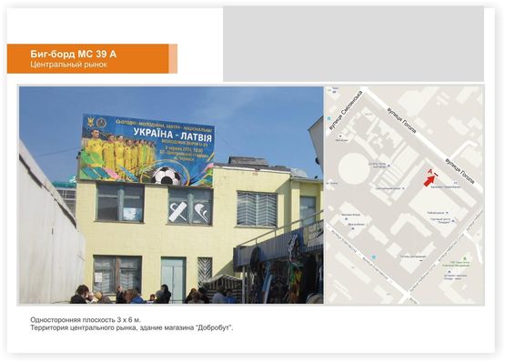Фото рекламной плоскости по адресу Центральный рынок