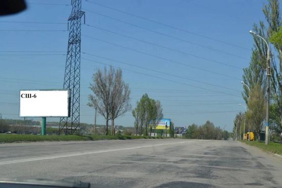 Фото рекламной плоскости по адресу ул. Сичеславский шлях, въезд в город