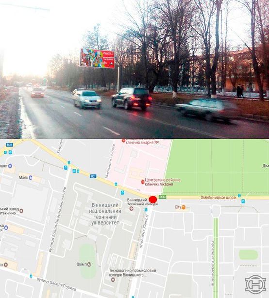 Фото рекламной плоскости по адресу Хмельницкое шоссе