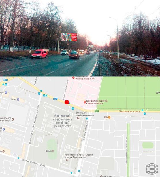 Фото рекламной плоскости по адресу Хмельницкое шоссе