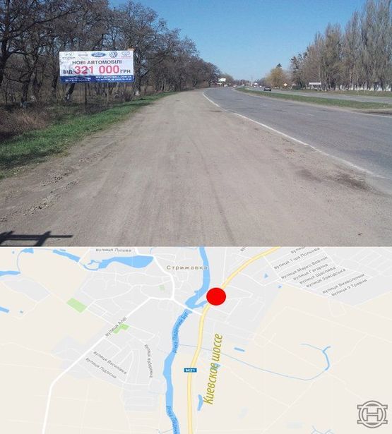 Фото рекламної площини за адресою Киевское шоссе (область), выезд(дальний)