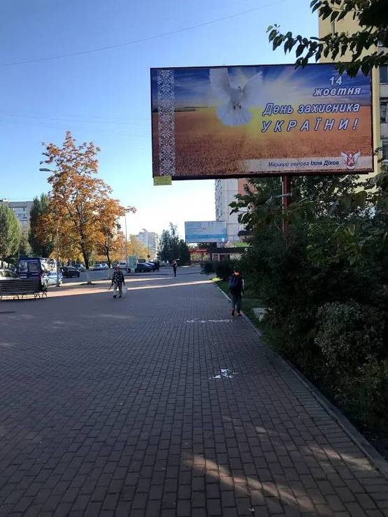 Фото рекламной плоскости по адресу Ул. Европейская , возле парка и городского стадиона