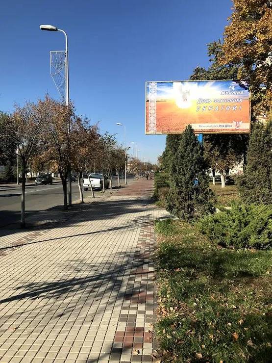 Фото рекламной плоскости по адресу Ул. Европейская , напротив Вишневской городской рады