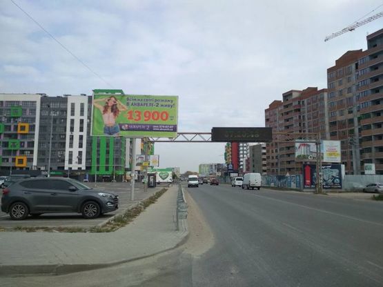 Фото рекламной плоскости по адресу Ул. Василия Стуса , возле NOVUS