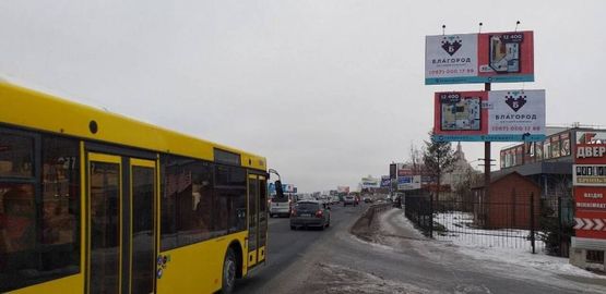 Фото рекламної площини за адресою Окружная дорога , Возле Гипермаркета Дверей