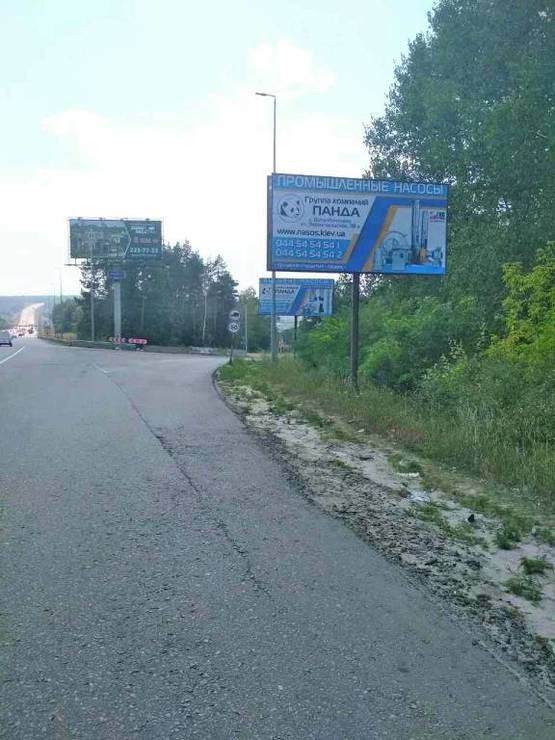 Фото рекламної площини за адресою В.Почтовая, а/д М-05 Киев-Одесса, поворот на В.Почтовую