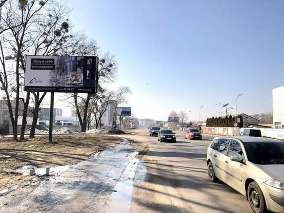 Фото рекламной плоскости по адресу Ул.Вячеслава Чорновола , После АЗС ОККО