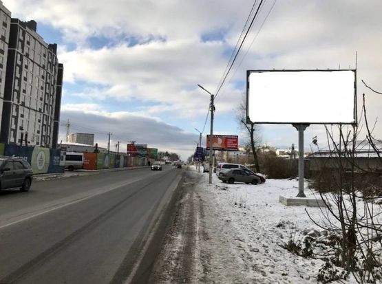 Фото рекламной плоскости по адресу Ул. Балукова , Напротив жк "Евромисто"