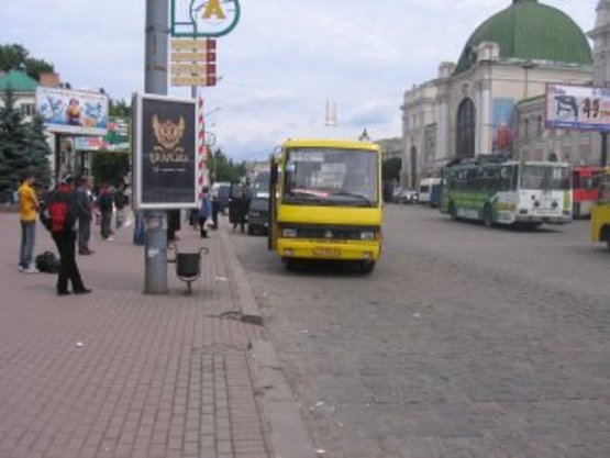 Фото рекламной плоскости по адресу вул.Привокзальна(зупинка 2) №6 ст Б