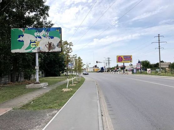 Фото рекламной плоскости по адресу Ул. Киевская , после поворота на ул. Петровского