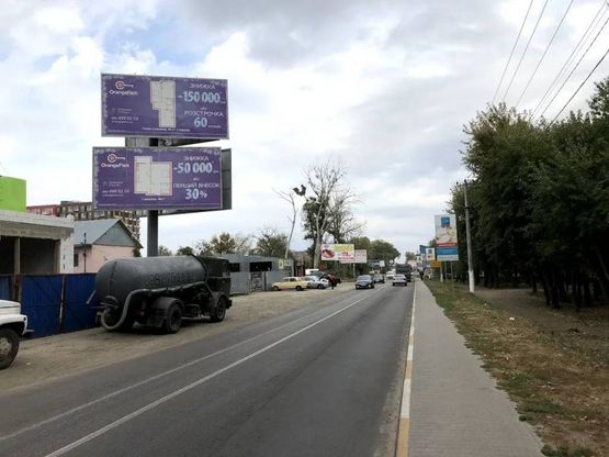 Фото рекламной плоскости по адресу Ул. Одеская , напротив парка