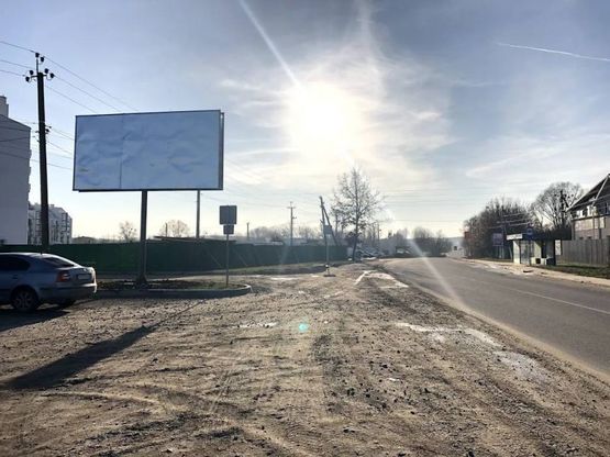 Фото рекламной плоскости по адресу Ул. Киевская , поворот на ЖК City Lake