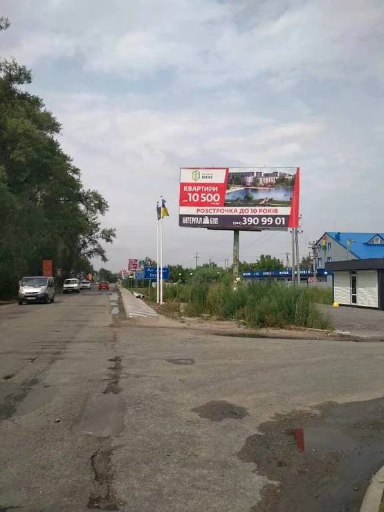 Фото рекламной плоскости по адресу Гатное, Киевская, перкресток с ул. Тополева