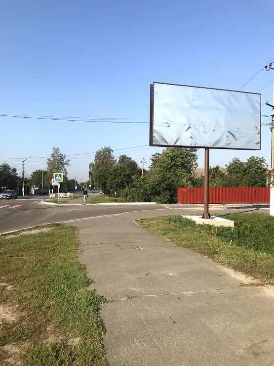 Фото рекламної площини за адресою Чабаны, перекресток улиц Покровской и Новой