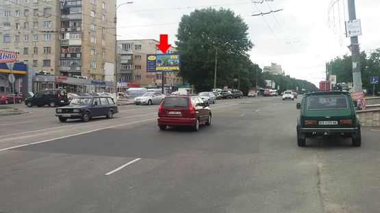 Фото рекламної площини за адресою Мира пр-т, возле супермаркета ''Сильпо'', МАУП, з-д ''Темп''
