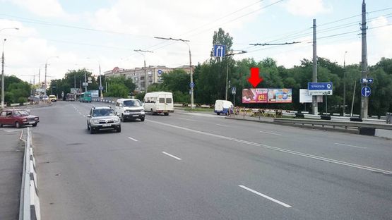 Фото рекламной плоскости по адресу Каменецкая ул. - ул.Толстого, развязка, левый