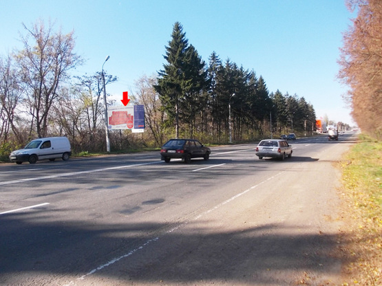 Фото рекламної площини за адресою Въезд из Винницы, Киева, въезд в город