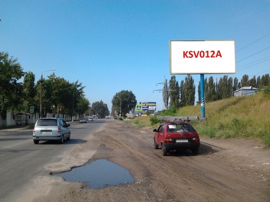 Фото рекламной плоскости по адресу Вишневе, перехрестя вул.Київська та вул.Промислова, поворот на ФОЗЗІ, направлення на Боярку