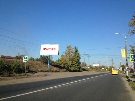 Фото рекламной плоскости по адресу Вишневе, перехрестя вул.Київська та вул.Промислова, поворот на ФОЗЗІ, направлення на Київ