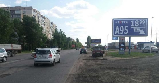 Фото рекламної площини за адресою Софіївська Борщагівка, вул.Київська, биля газ заправки, направлення на Боярку