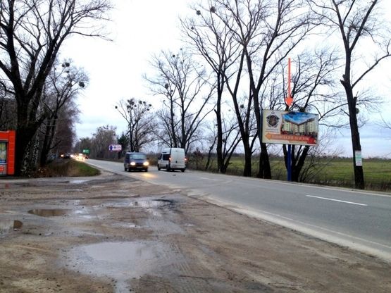 Фото рекламной плоскости по адресу Софіївська Борщагівка, ул.Соборная, напротив ЖК Львовский