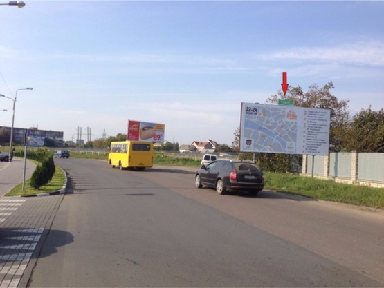 Фото рекламной плоскости по адресу м.Ужгород вул.Закарпатська  біля ТЦ Дастор