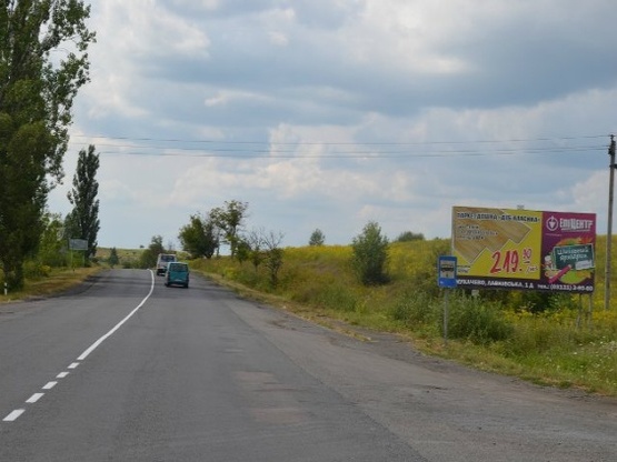 Фото рекламной плоскости по адресу с.Доробратово, вул.Головна, траса Івано-Франківськ- Мукачево