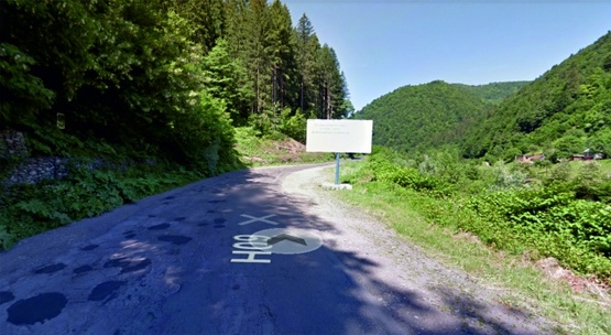 Фото рекламної площини за адресою с.Ділове,вул.Головна, в сторону м.Рахів,  (виїзд)