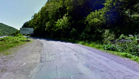 Фото рекламной плоскости по адресу с.Ділове,вул.Головна, в сторону м.Тячів, (вїзд)