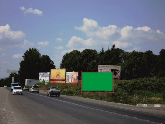 Фото рекламної площини за адресою м. Тячів вул.Незалежності, в'їзд , АЗС (в сторону м.Хуст)