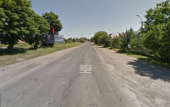 Фото рекламної площини за адресою смт.Тересва,вул.Народна (Леніна ) в сторону м.Рахів