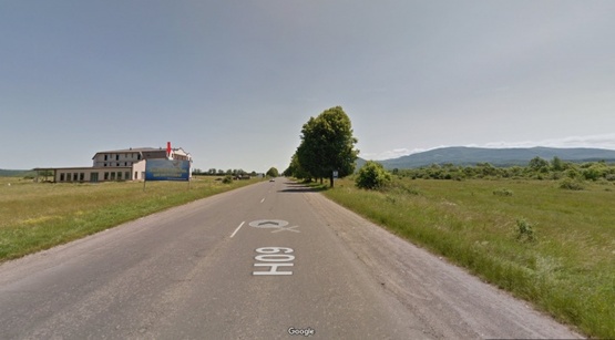 Фото рекламной плоскости по адресу смт.Буштино виїзд в сторону м. Тячів