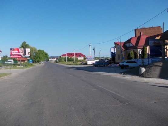 Фото рекламной плоскости по адресу смт.Солотвино,вул.Головна, в сторону м.Рахів, траса Рогатин-Мукачево