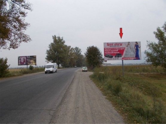 Фото рекламной плоскости по адресу В'їзд в м. Тячів зі сторони м. Хуст, траса Мукачево-Рогатин