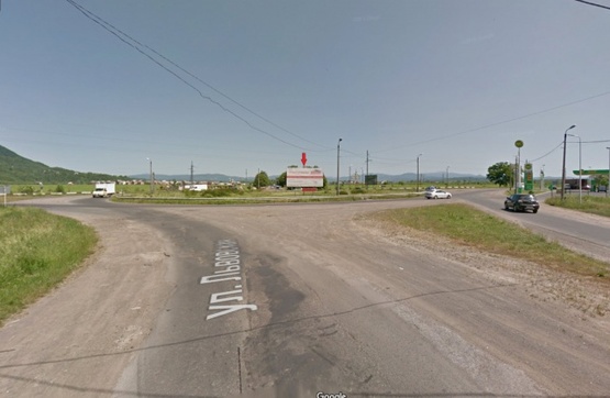 Фото рекламної площини за адресою Траса Мукачево-Рогатин. Круг с. Іза зі сторони м.Хуст